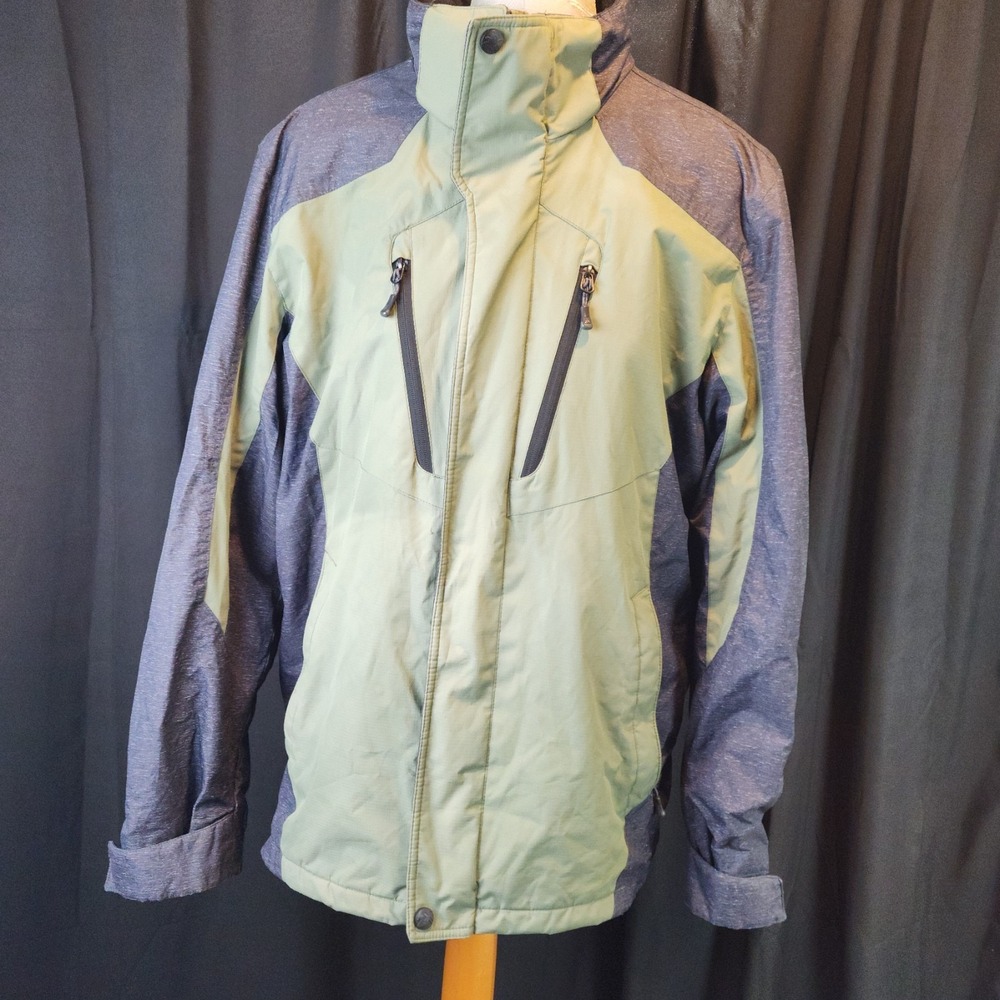Zero‎ Exposur Full Zip 4-pocket Water Repellant Men's  (L) Green Ski Jacket